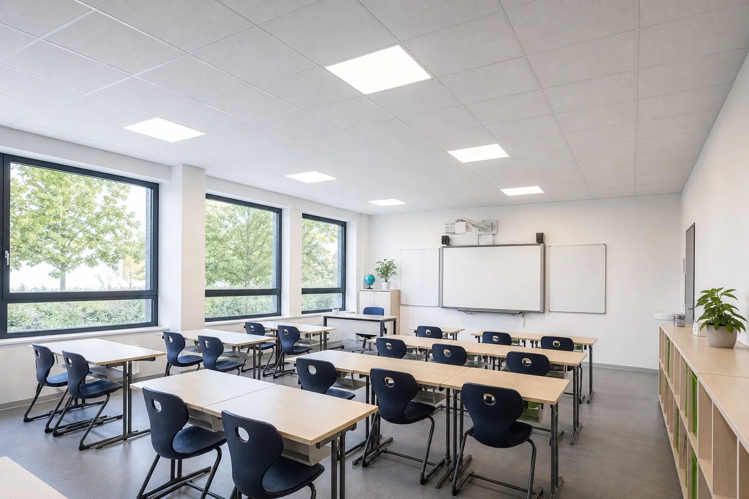 Beleuchtung Schule